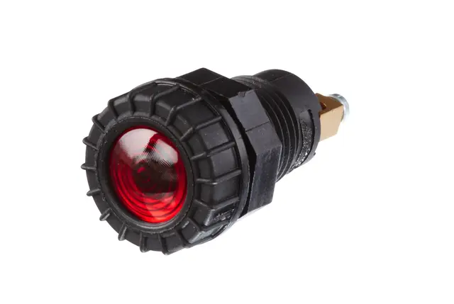 Lampe kontroll rød m/skruetilk. Hella 