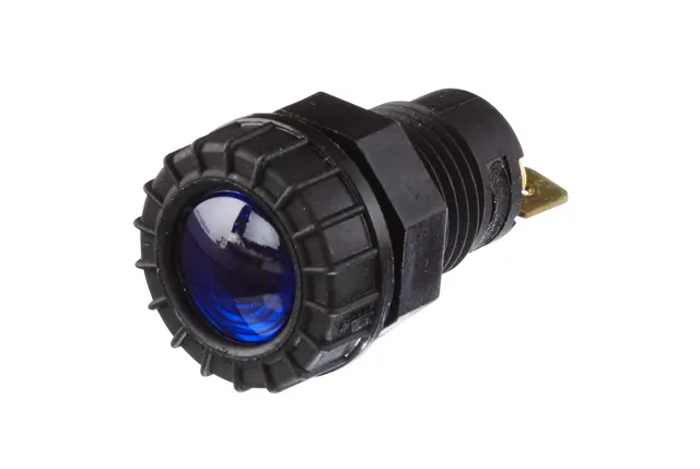 Lampe kontroll blå m/flatstikk Hella 