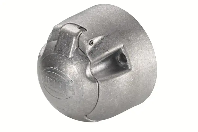 Kontakt 7-pol metall m/flatstikk Hella 