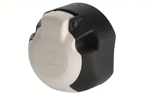 Hengerkontakt bil 7 pol Hvitt lokk Hella