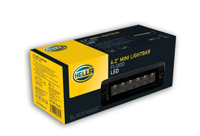 LED MINI LIGHTBAR 6.2" FLOOD FLUSH   1FB Hella 