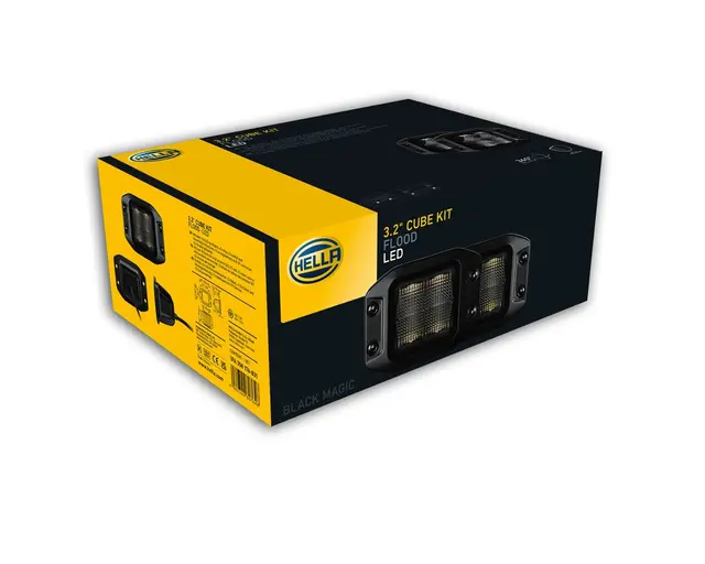 LED CUBE KIT 3.2" FLOOD FLUSH        1FA Hella 