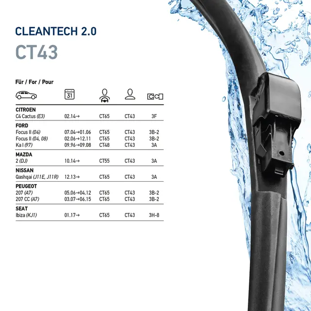 WIPER BLADE FRAMELESS 17             9XW Hella 