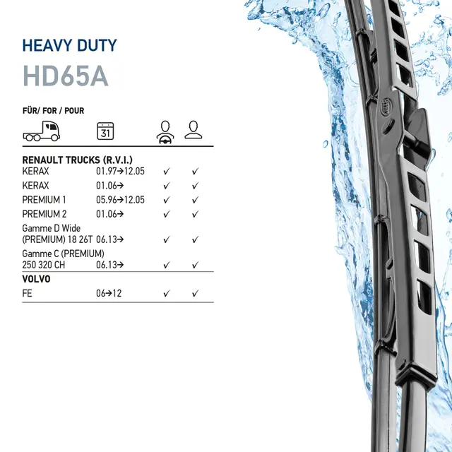 WIPER BLADE CV 26"+26" WITH JET      9XW Hella 
