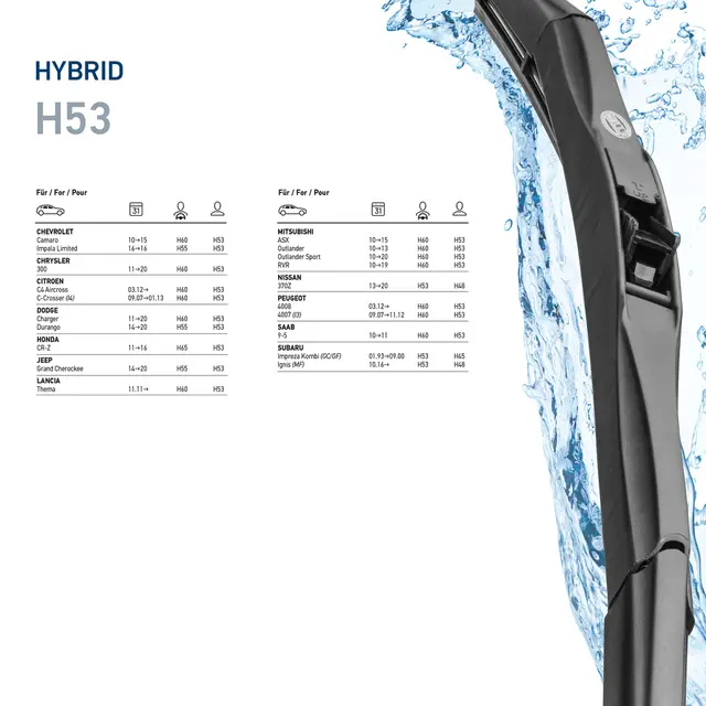 WIPER BLADE HYBRID PC 21''           9XW Hella 