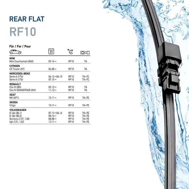WIPER BLADE PC 10" 250MM RF10        9XW Hella 