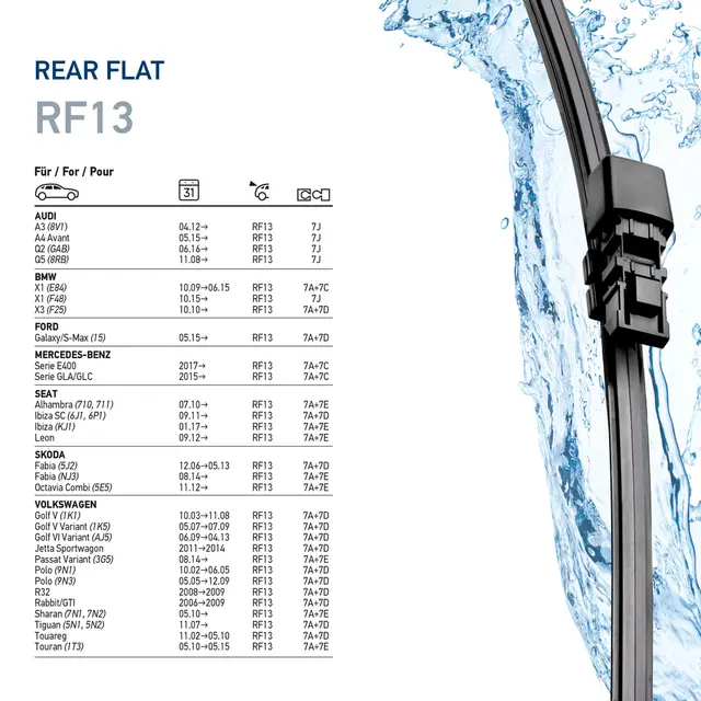 WIPER BLADE PC 13" 325MM RF13        9XW Hella 