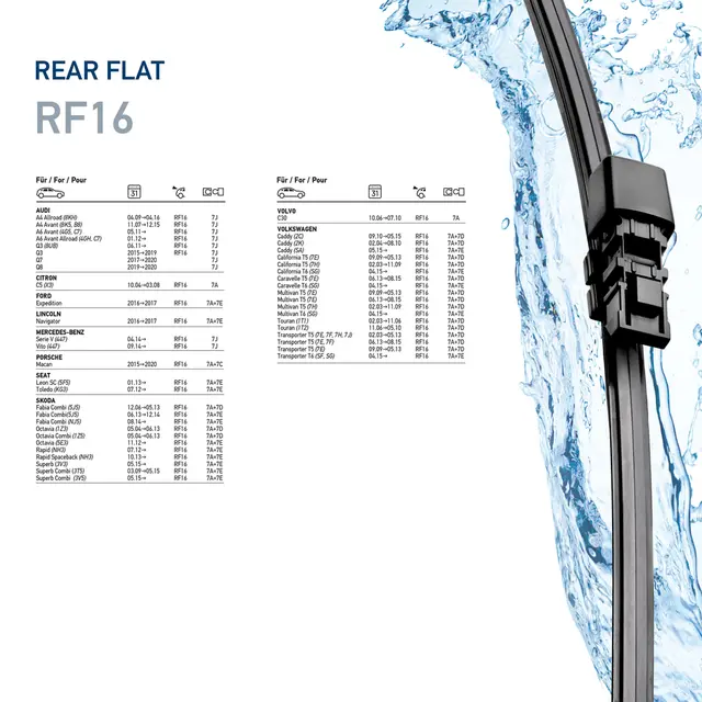 WIPER BLADE PC 16" 400MM RF16        9XW Hella 