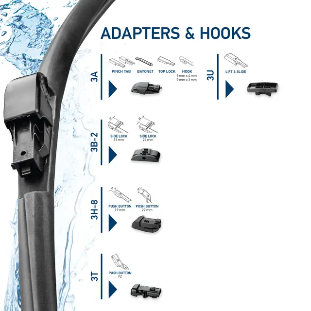 WIPER BLADE FRAMELESS 28             9XW Hella 