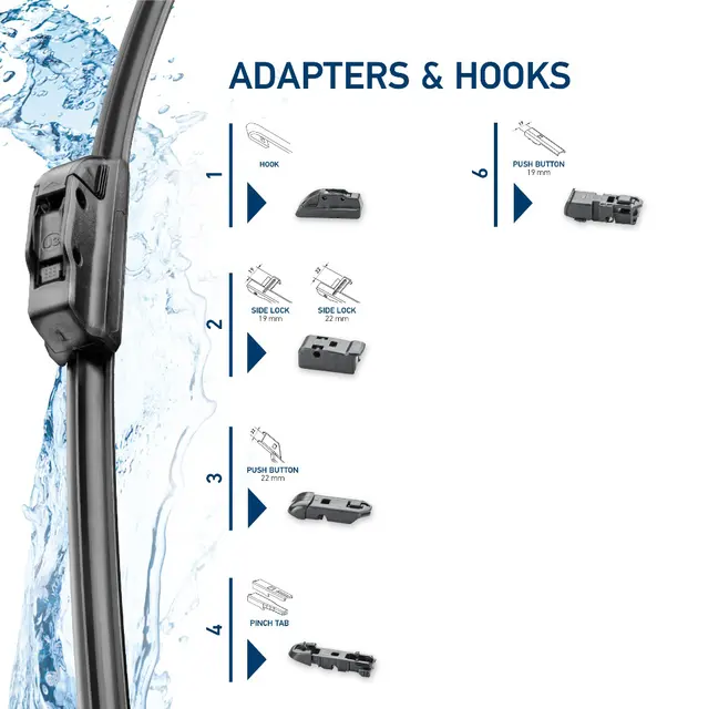 FRAMELESS WIPER BLADE 28"            9XW Hella 