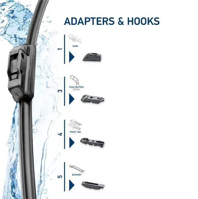 FRAMELESS WIPER BLADE 14"            9XW Hella 