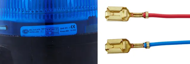 LED LAMP 12/24V BLUE FIX MOUNTING    2RL Hella 