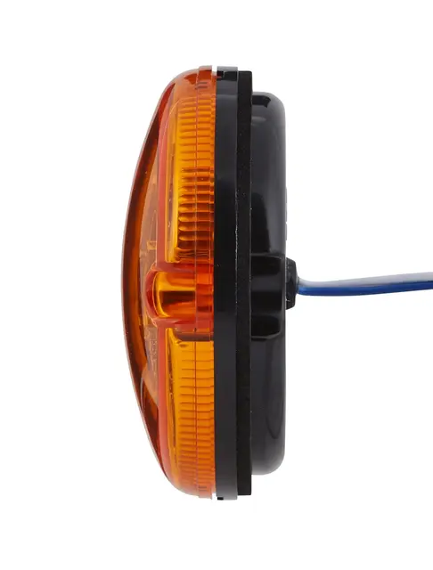 LED blinklykt  10-30v 17led Gult glass Hella 
