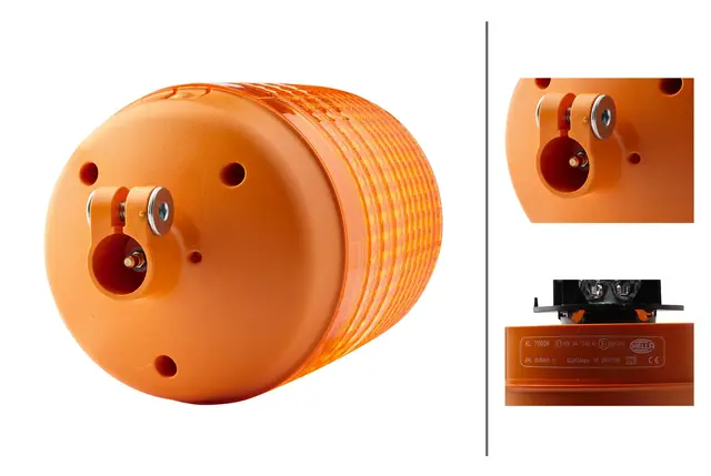 ROTATING BEACON H24V YELLOW MG24     2RL Hella 