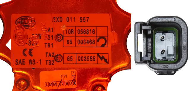 BEACON LAMP MD12/24 AMBER FIXED MT   2XD Hella 
