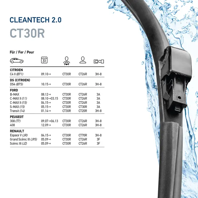 CLEANTECH FRAMELESS 30' RHD          9XW Hella 
