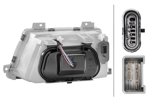 HEADLAMP ES A/FPO LW RH AF28         1AH Hella 