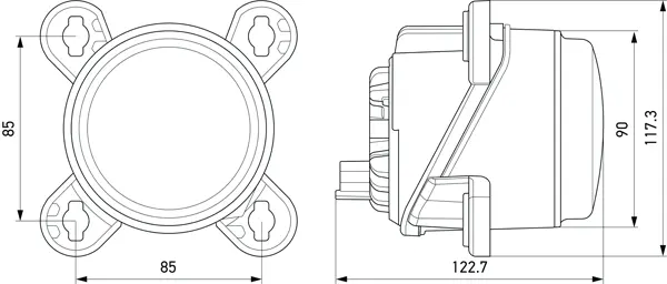HEADLAMP FF F MD12/24                1K0 Hella 