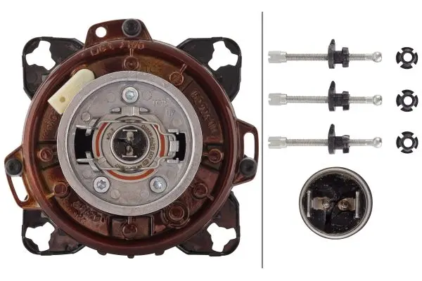 Lysk. DE-H7 m/innebygget 12V-pære Hella 