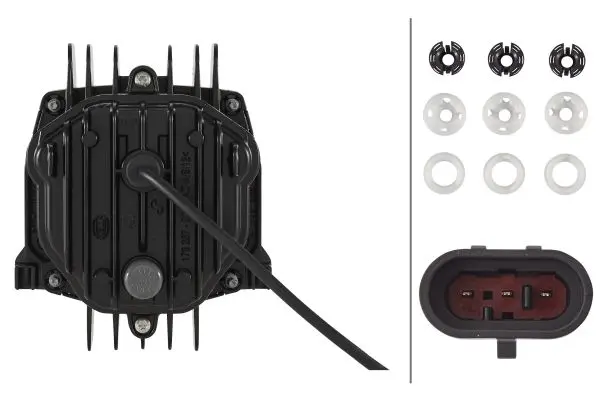 Mono-LED 90mm m/LED kontroll 12v Hella 