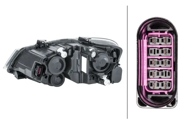 VW Hovedlampe Høyre Hella 
