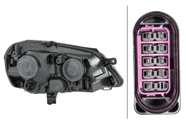 FF-H7/H1-hovedlyskaster, VW Polo IV Ve. Hella 