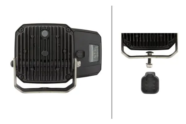 C140 LED Brøytelyskaster høyre 9-32V Hella 