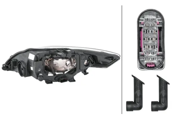 Lysk. Halogen Ford Mondeo 07- Hø Hella 