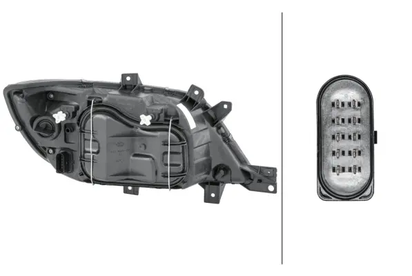 hovedlyskaster venstre 12v - MB sprinter Hella 