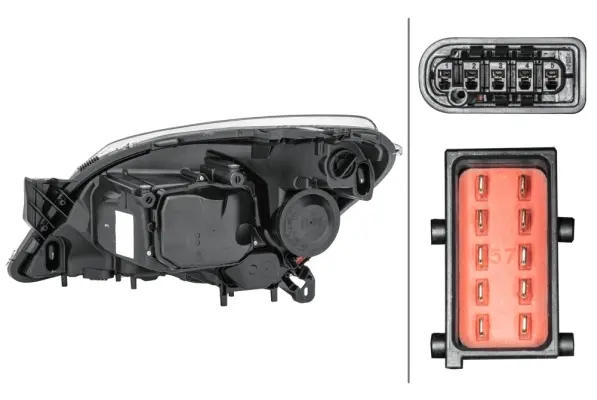 Bi-Xenon/H7 Lysk. Astra H 03/04- Hø Hella 