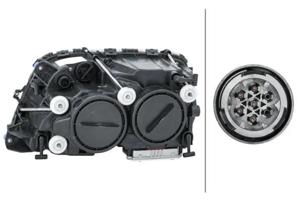 Lysk. Bi-Xenon MB Actros 10/02- Hø. Hella 