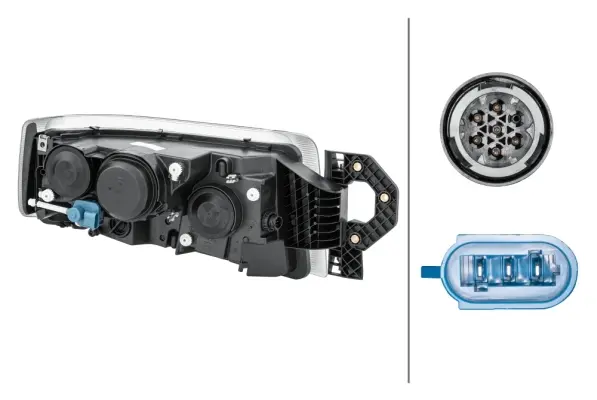 HEADLAMP DE-ES AFPO BL NW LH MG24    1EL Hella 