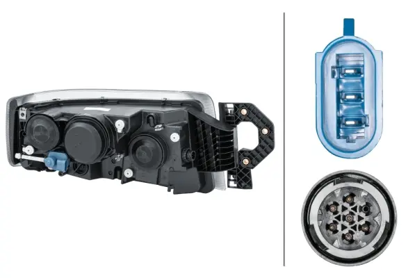 HEADLAMP DE-ES AFPO BL NW BLACK LH   1EL Hella 