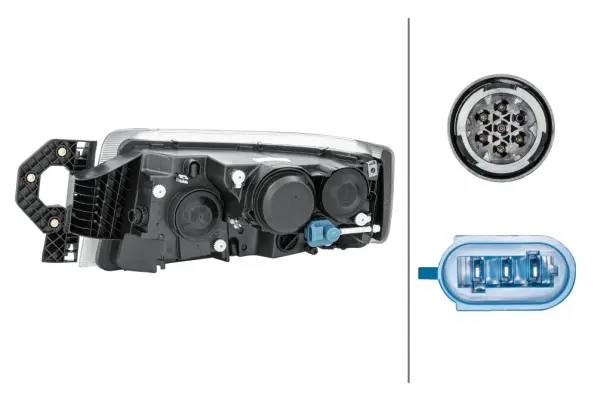 HEADLAMP DE-ES AFPO BL NW BLACK RH   1EL Hella 