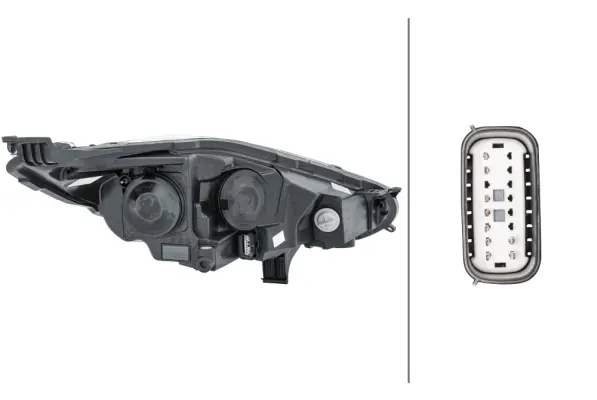 HEADLAMP ES A/F PO BL T LW LH        1EL Hella 