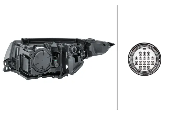 Hovedlampe Halogen Hella 