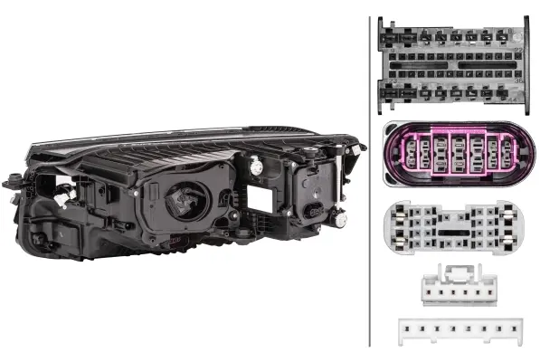 HL DE LED ES AFT PO BL CO LW RH      1EX Hella 