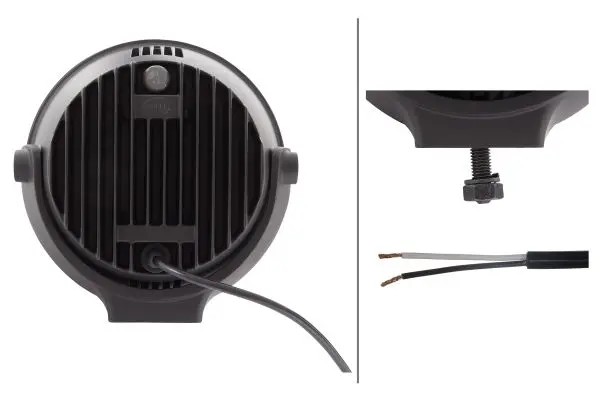 Luminator LED compact Svart ring Hella 