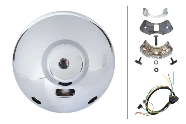HEADLAMP FF-ZFPO 0/180GR CHROM       1F8 Hella 