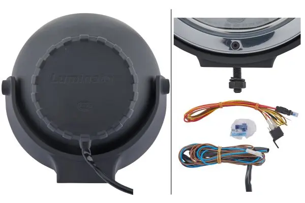 Lum. Xenon 9" Chr.ring 24V ref. 37,5 Hella 