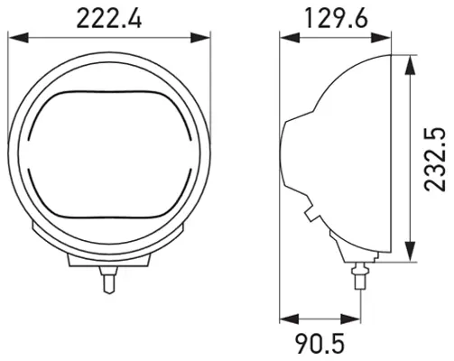 HEADLAMP ZF SW 0GR MD12/24           1F8 Hella 