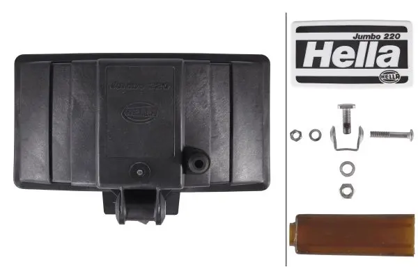 Lysk. H3 fjernl. Jumbo 220 m/kappe Hella 