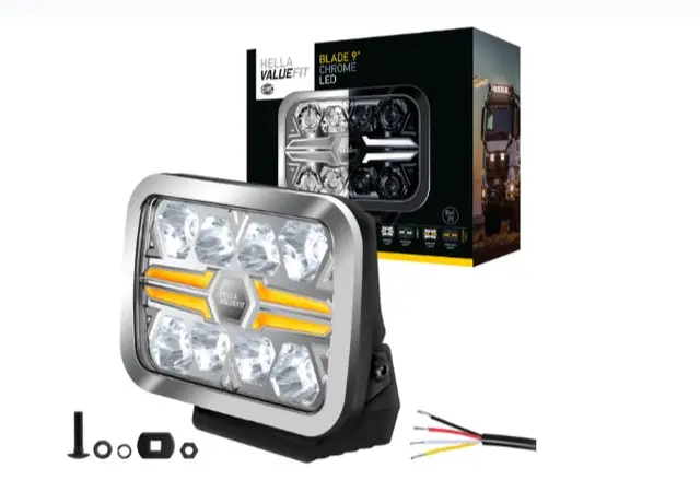 VF BLADE AUX. CHROME 9 REC W/A PO,R  1FJ Hella 