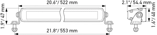 LED SLIM LIGHTBAR 20"                1FJ Hella 