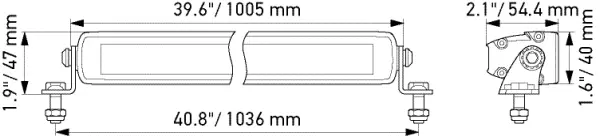 LED SLIM LIGHTBAR 40"                1FJ Hella 