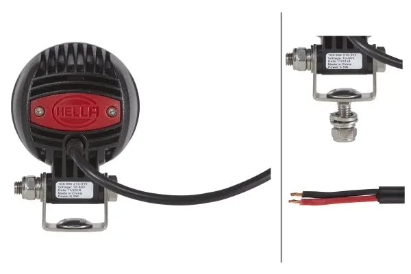 SL60 LED Rød Prosjektorlys Hella 