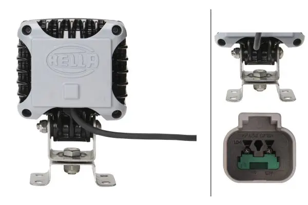 LED Arbeidslysk PB 3000 m/glass/stående Hella 