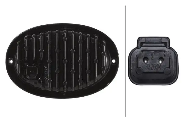 Arb.lyskaster Oval 100 LED Hella 