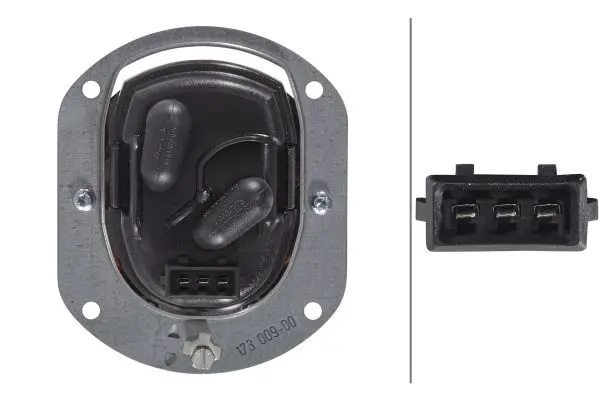 Kurve-/Tåkelysk. 90 mmH15 12V Hella 
