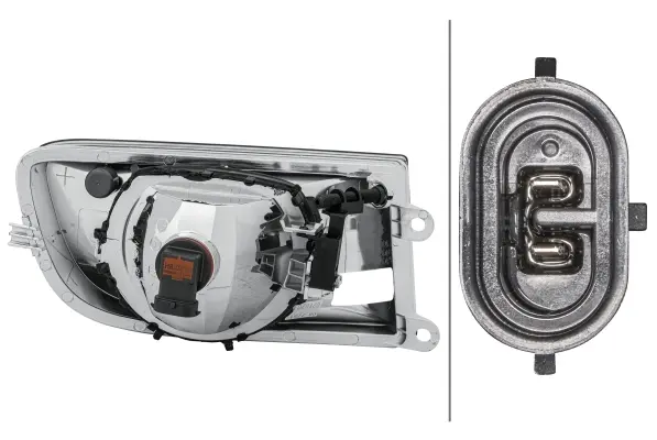 Tåkelysk,H8,vs, Skoda Octavia 04-08 Hella 